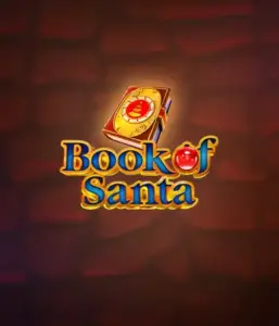 Celebrate the holiday spirit with Book of Santa slot by Endorphina, featuring an ornate golden book emblazoned with Santa's iconic symbol. This graphic captures the magic and mystery of Christmas, set against a cozy red background. Ideal for those who love Christmas-themed slots, promising a charming escape. 